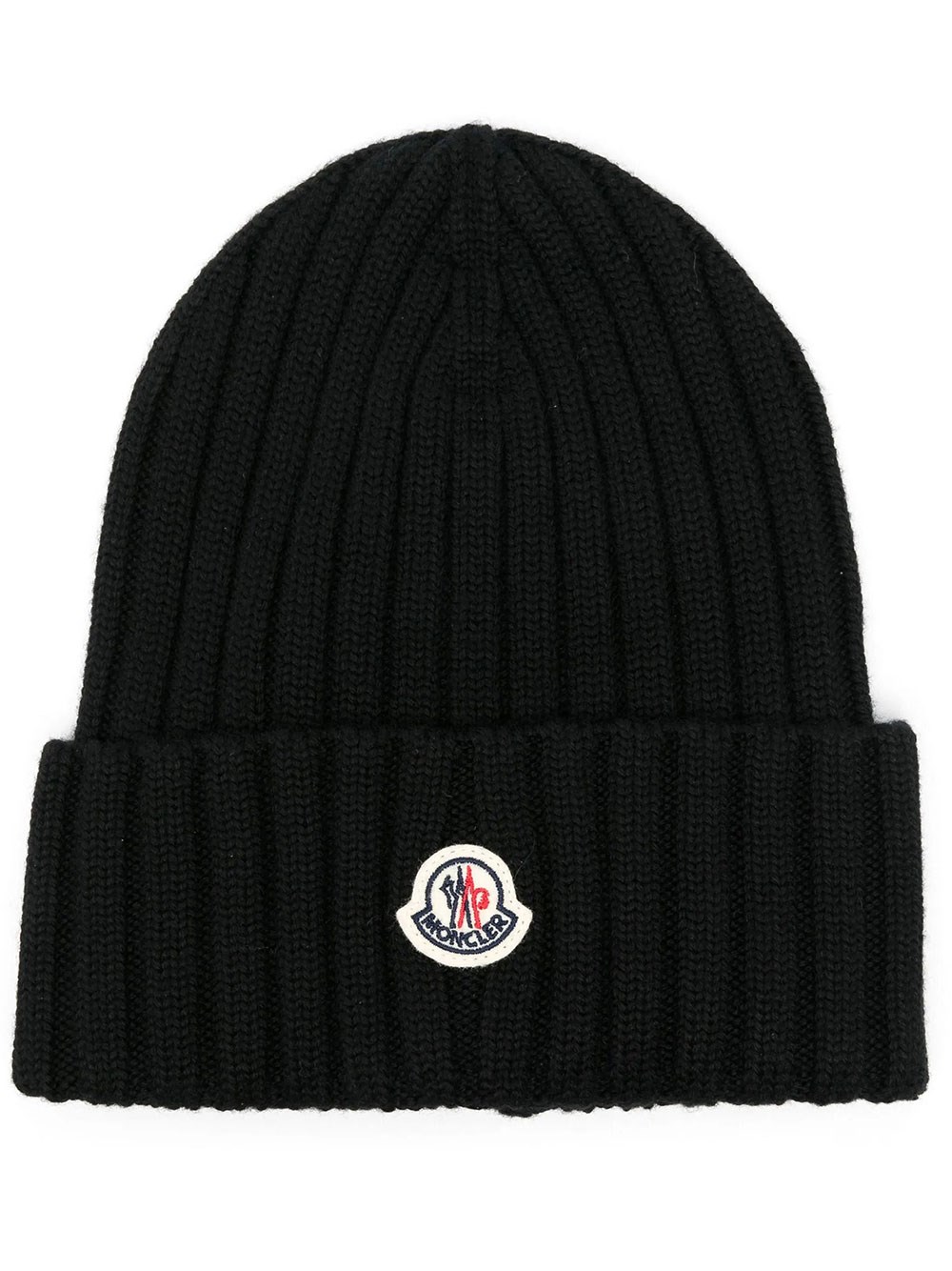 Moncler Women's Black Logo Beanie
