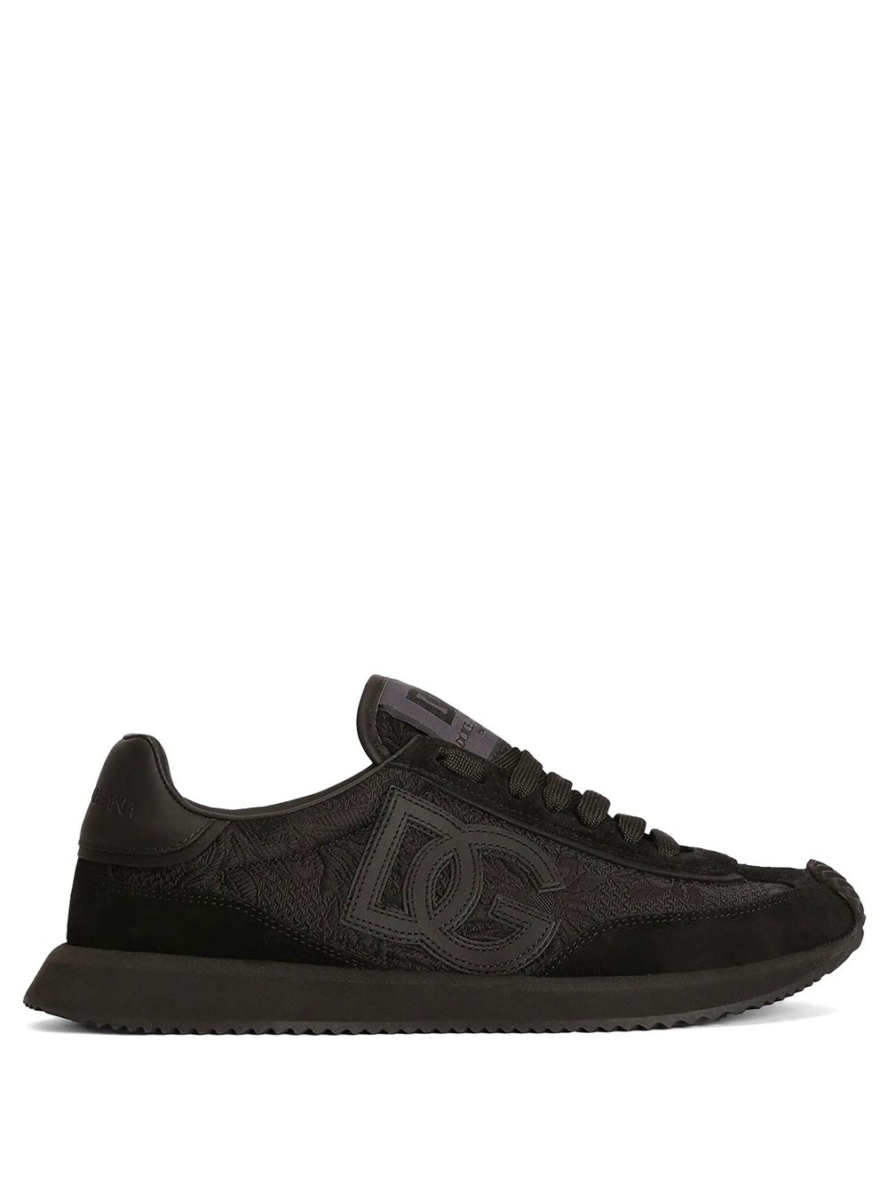 Dolce & Gabbana Women's Black Dg Cushion Sneakers In Fabric