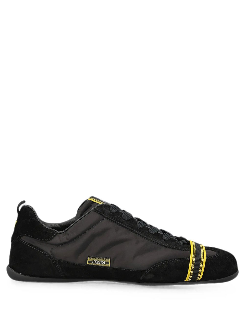 Fendi Wrap Black Suede And Fabric Low-Top Trainers Fendi - Image 3