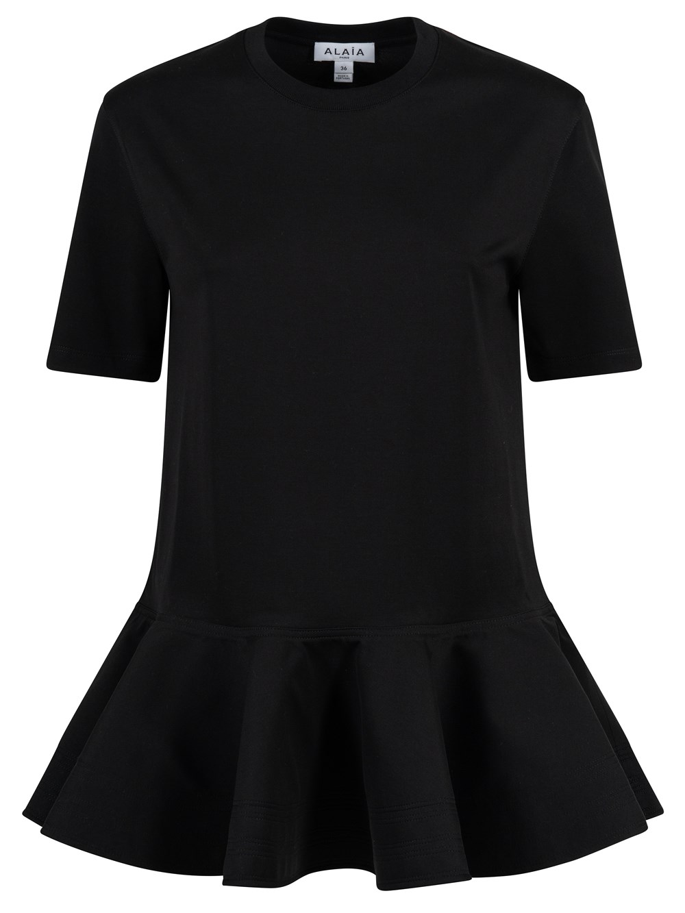 Alaïa Donna Nero T-Shirt “Crinoline” - Immagine 4
