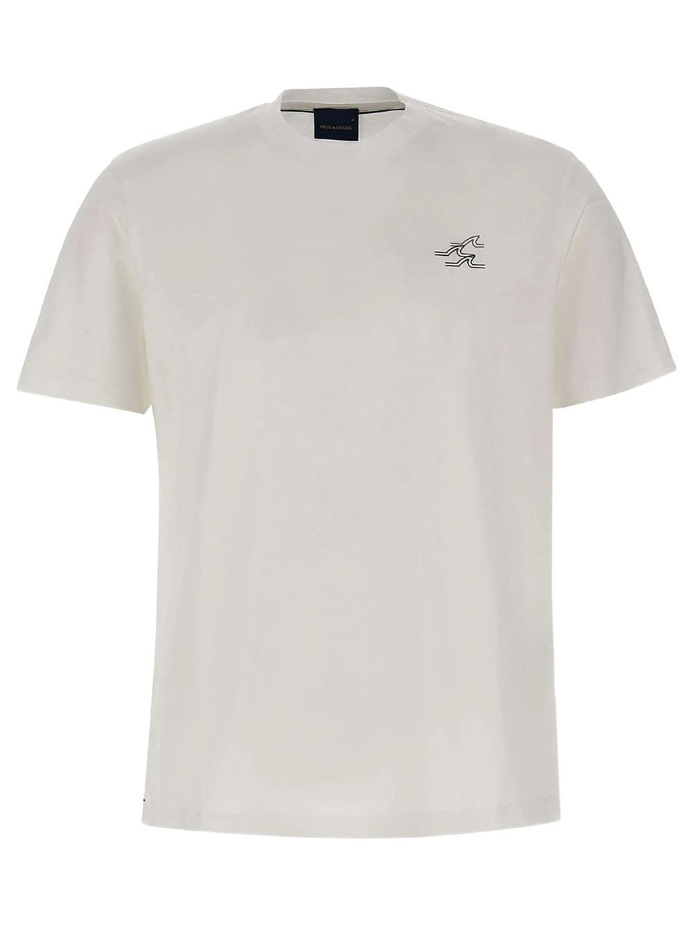 Paul & Shark Men's White Cotton Logo T-Shirt