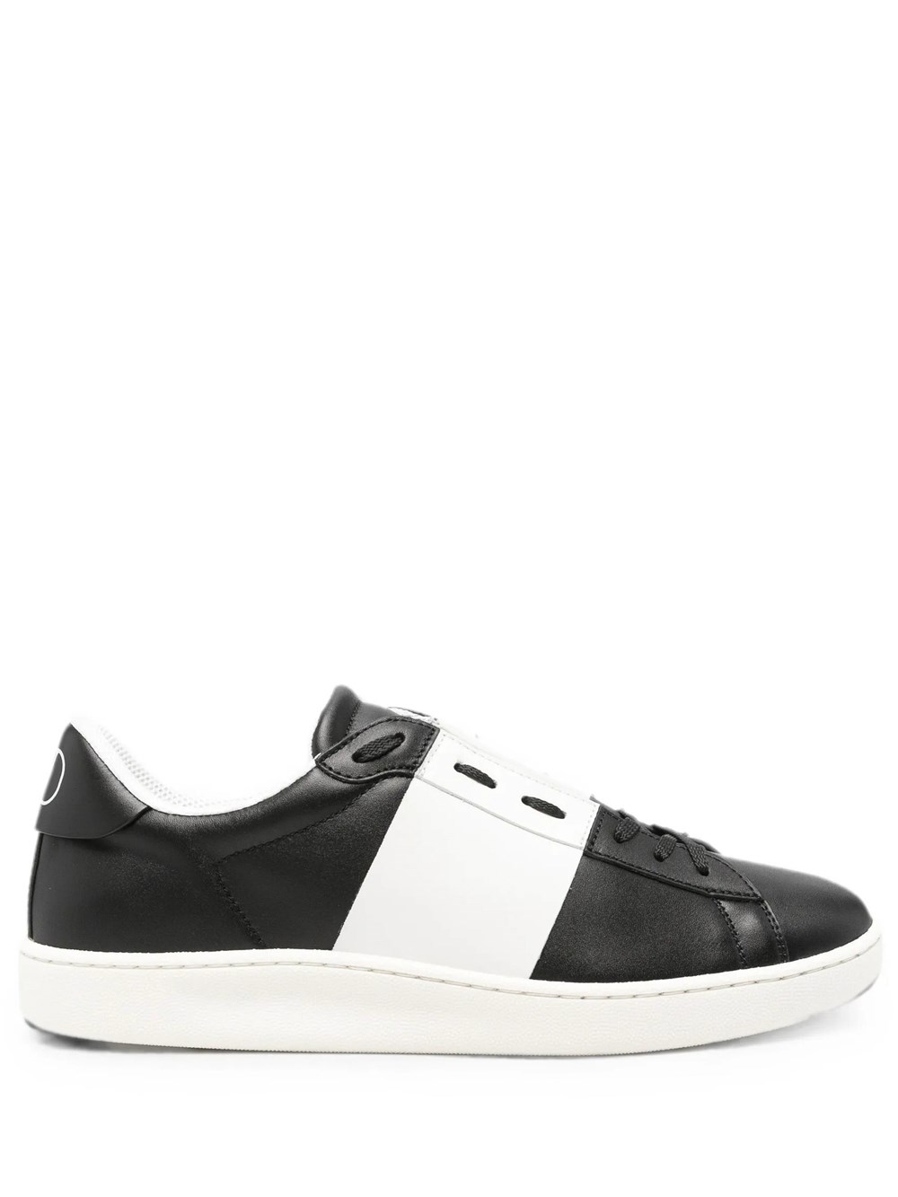 Valentino Garavani Uomo Nero Sneakers Open Royco In Vitello Nappato