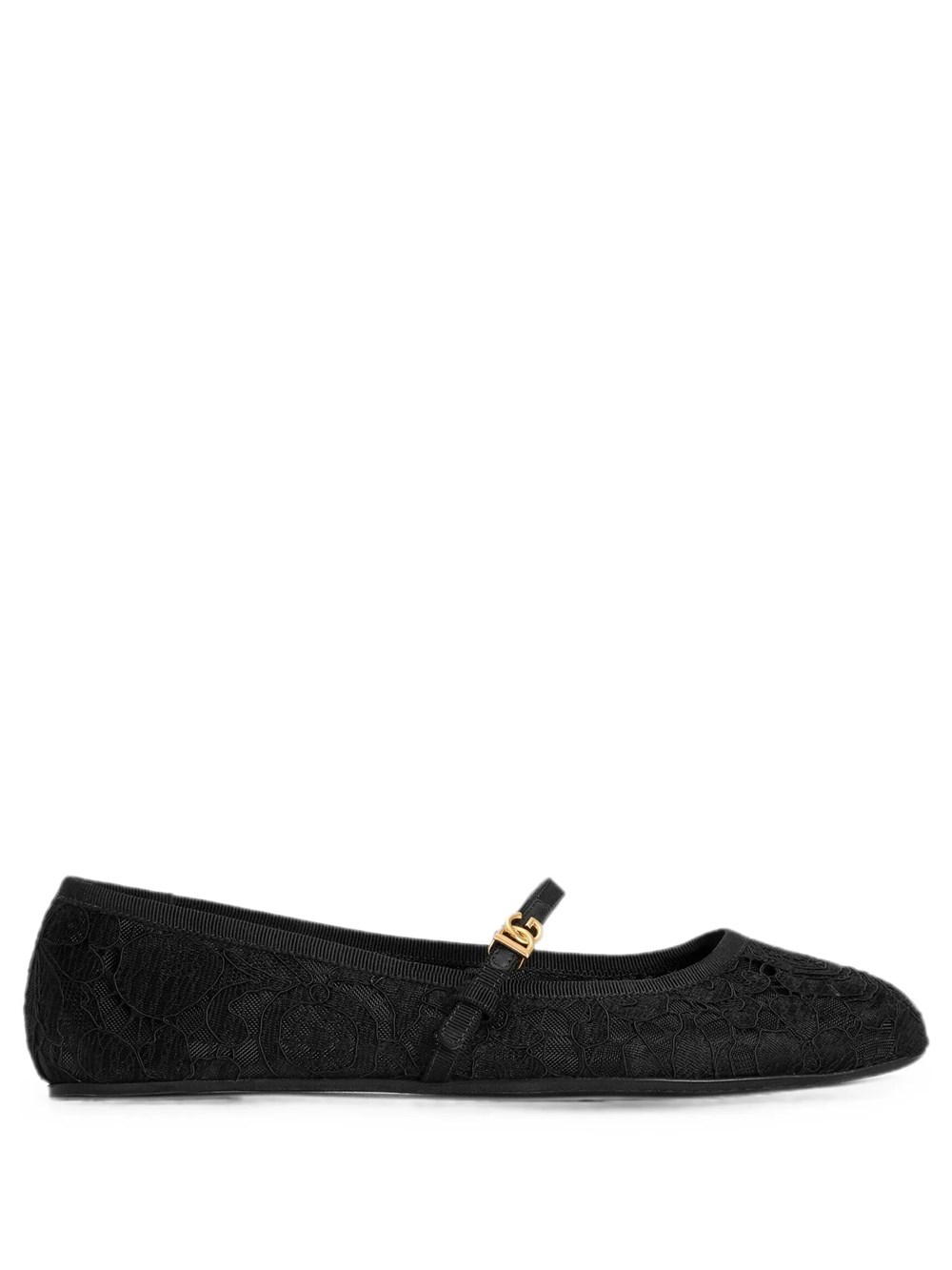 Dolce & Gabbana Women's Black Lace Ballet Flats