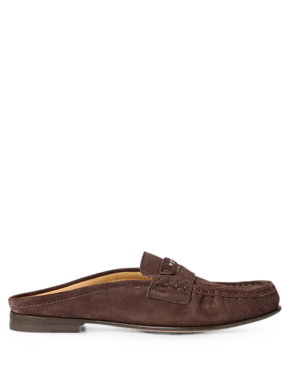 Fendi Women's Brown Scrunch Sabot In Dark Suede