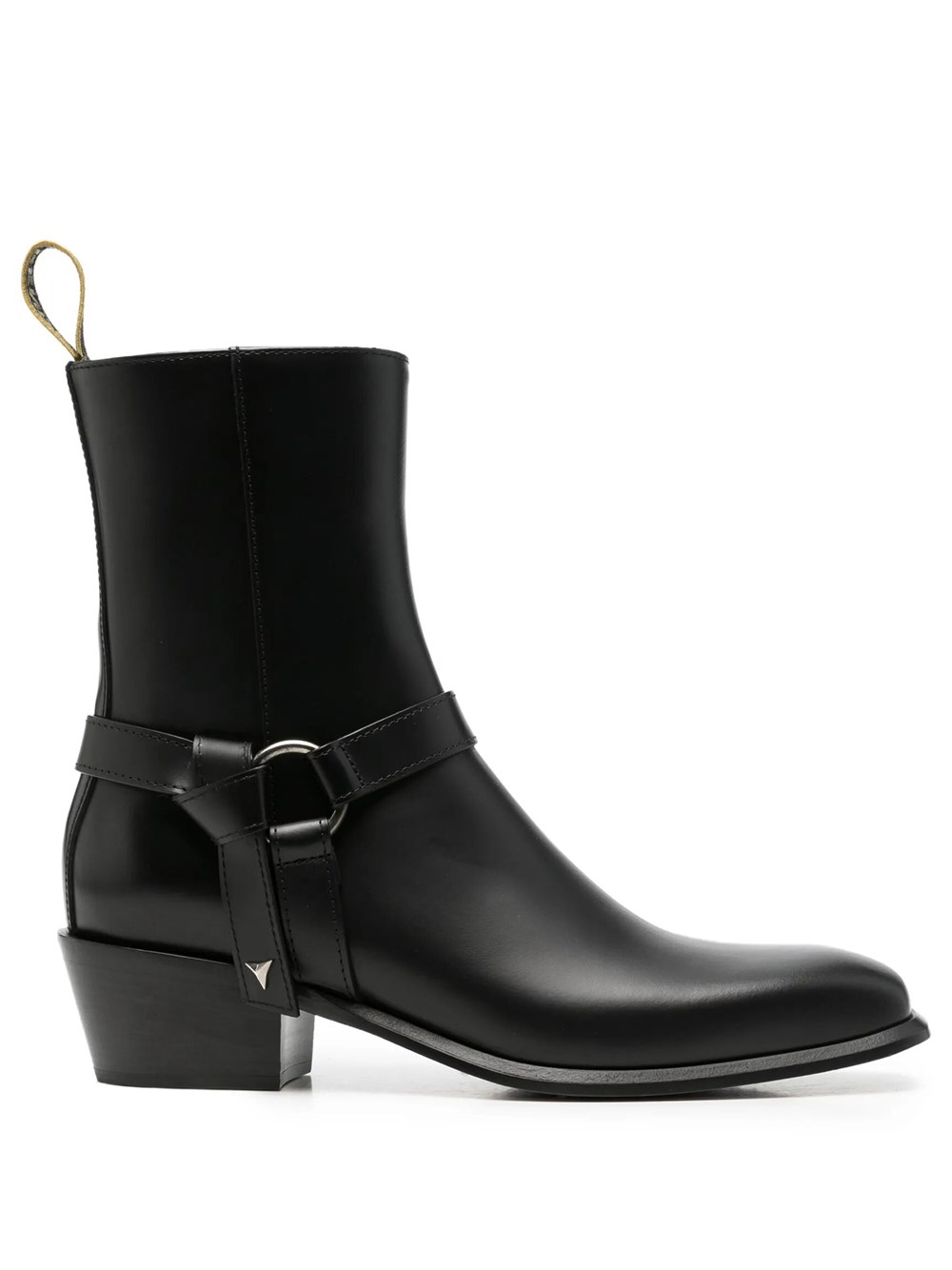 Fendi Women's Black Double O Ankle Boots In Leather