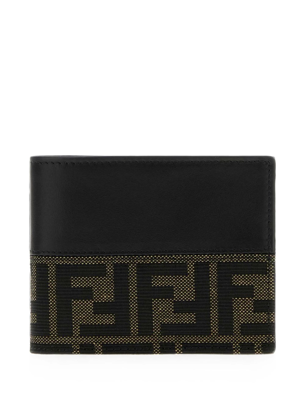 Fendi Men's Black Ff Jacquard Wallet