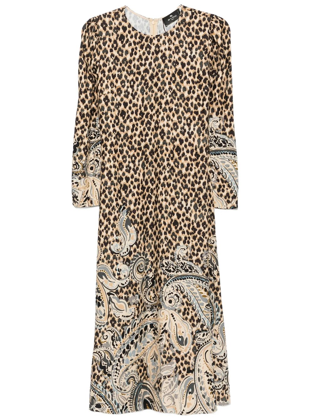 Etro Women's Multi Midi Dress In Viscose Animal Print