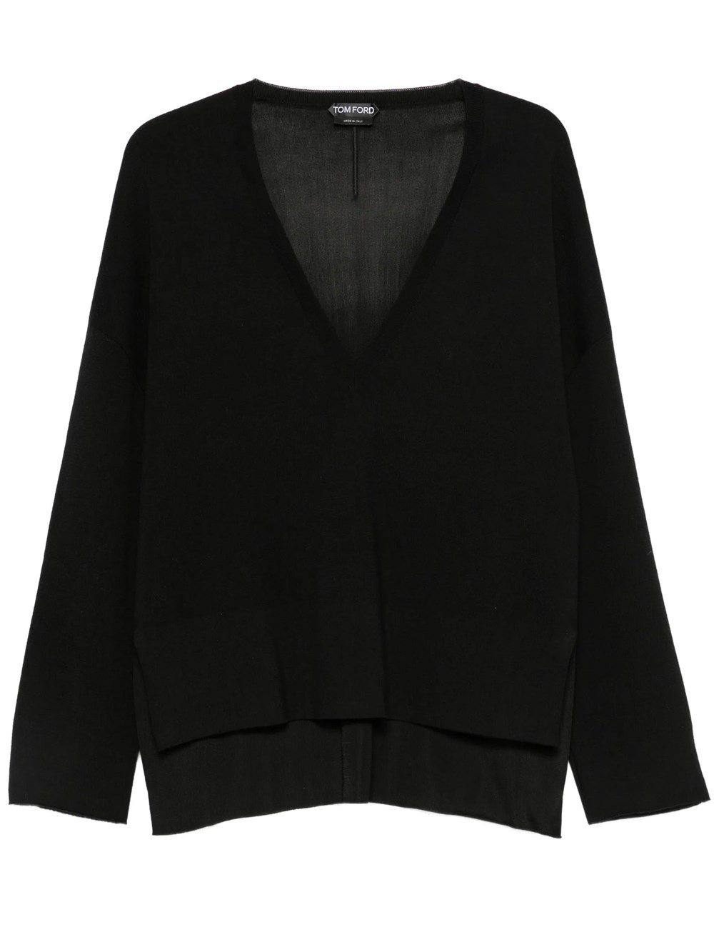 Tom Ford Women's Black V-Neck Cashmere And Silk Pullover