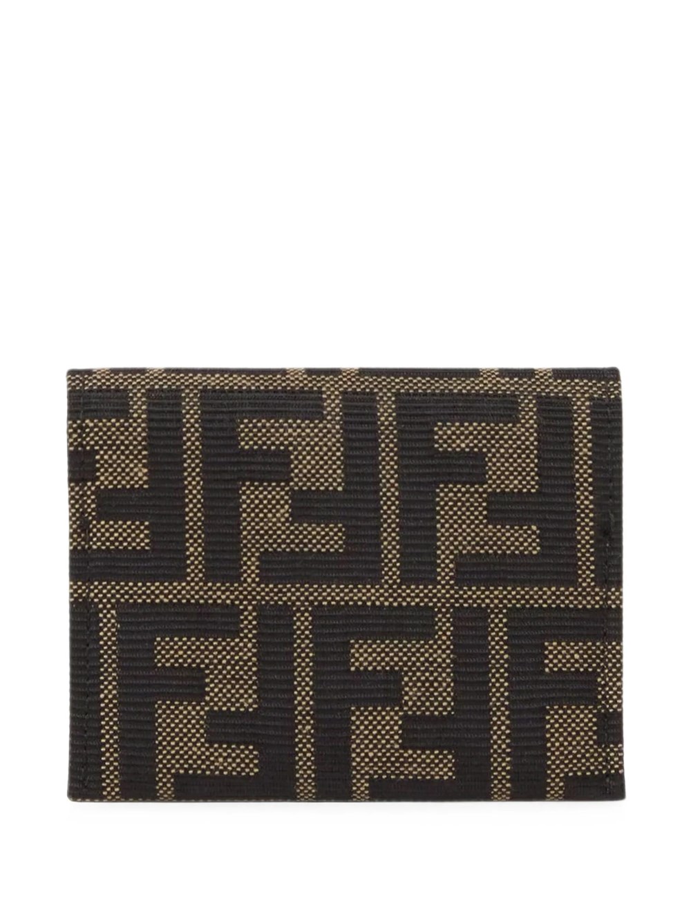 Fendi Women's Brown Ff Zucca Jacquard Card Holder