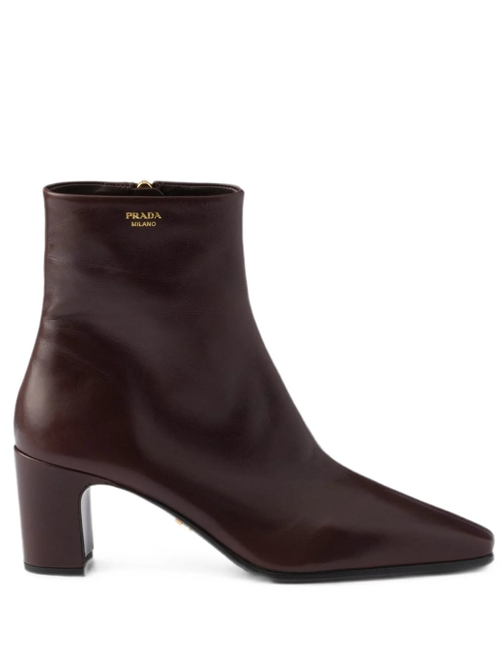 Prada Women's Brown Leather Ankle Boots