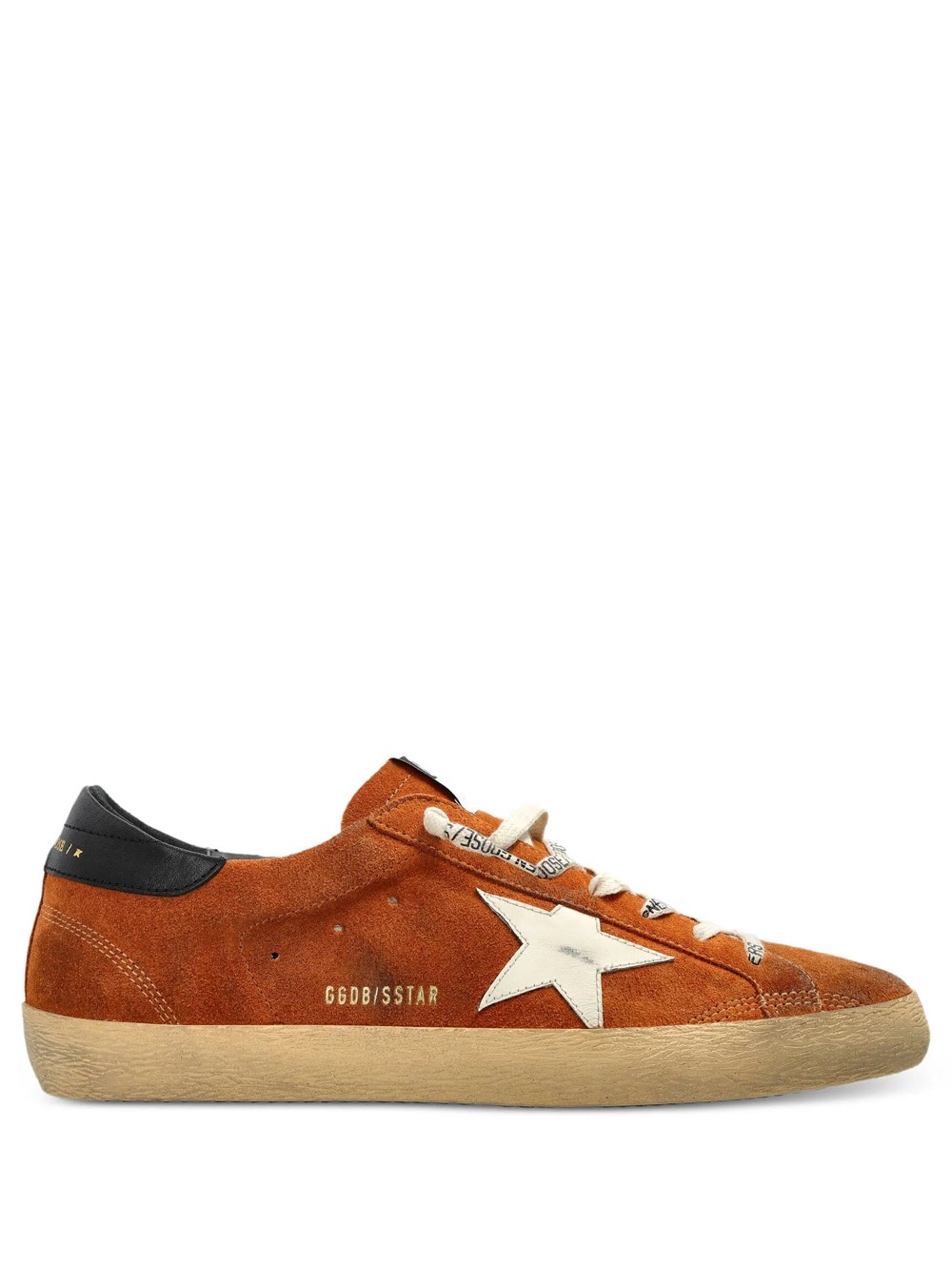 Golden Goose Men's Brown Super Star Sneakers In Suede And Leather