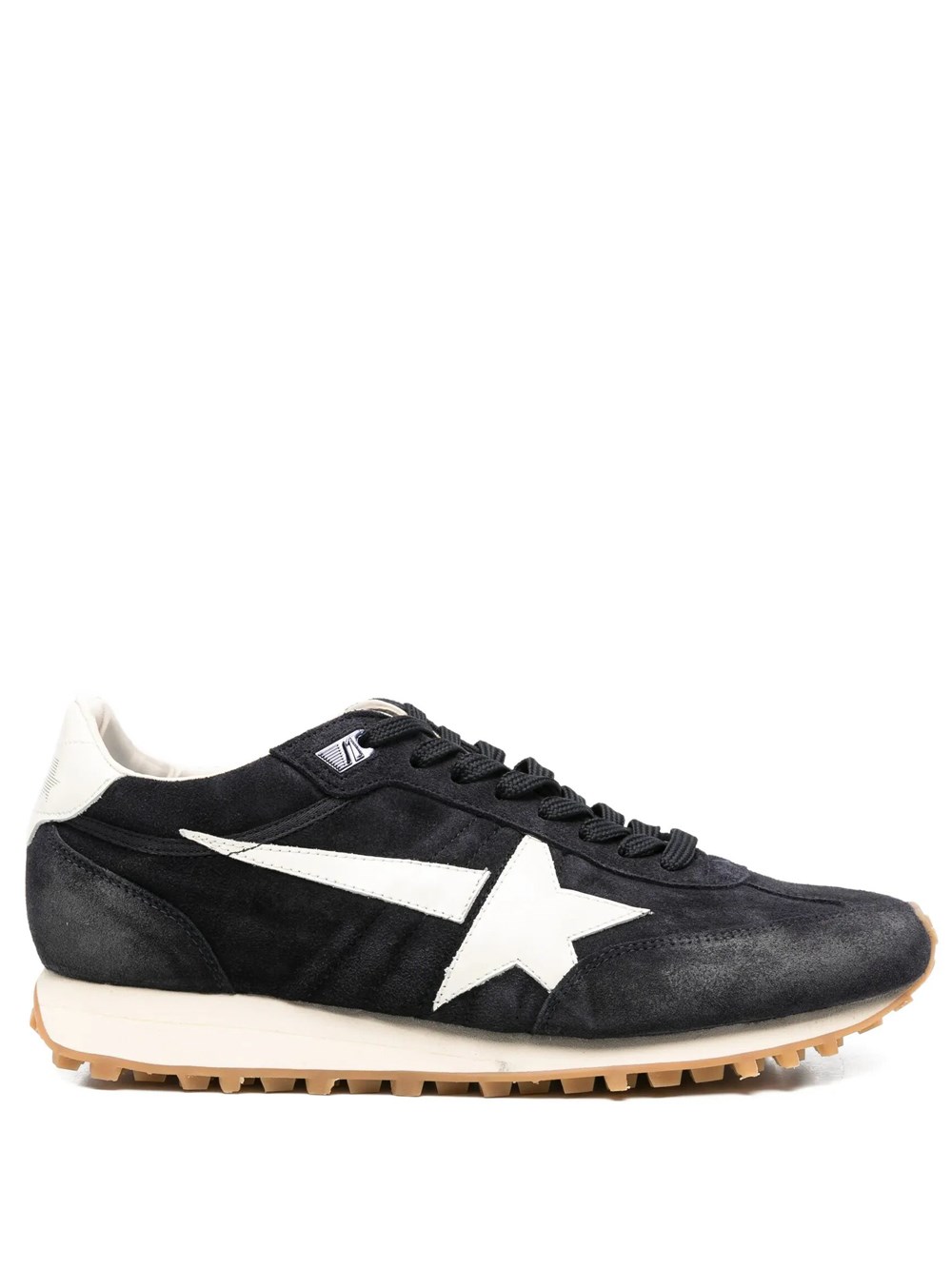 Golden Goose Men's Blue Running Marathon Sneakers In Suede