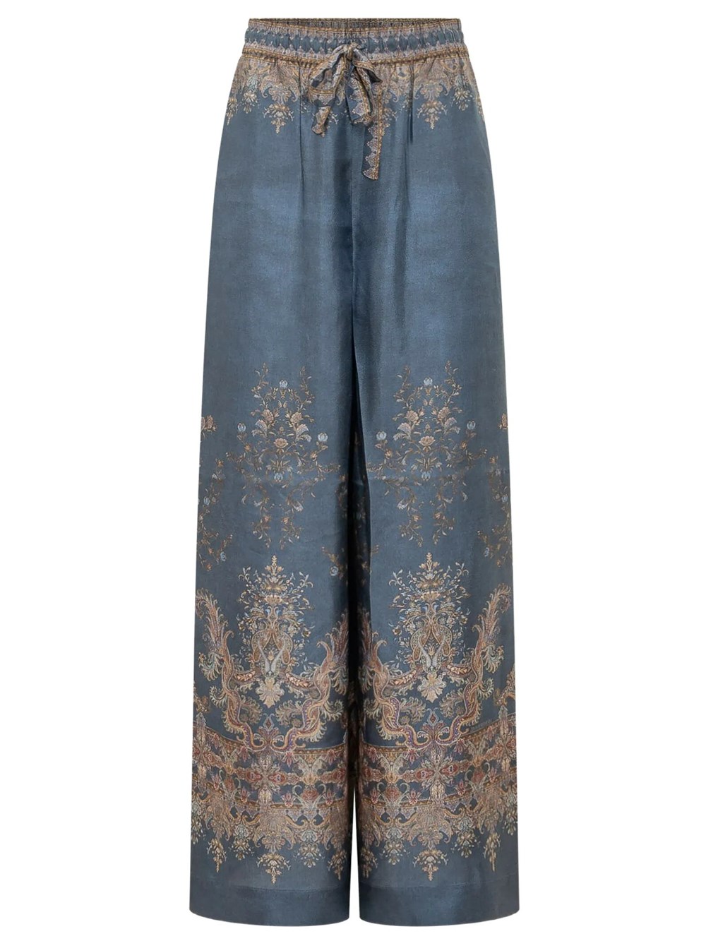 Zimmermann Women's Blue Valiant Paisley Silk Pants