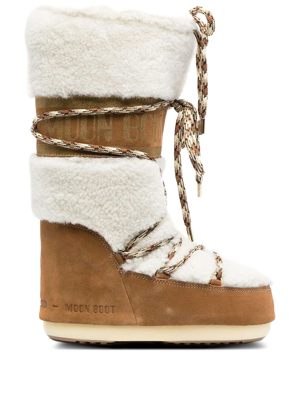 Moon Boot Donna Marrone - Icon Shearling Boot - Shoes - 42 Eu - Immagine 4