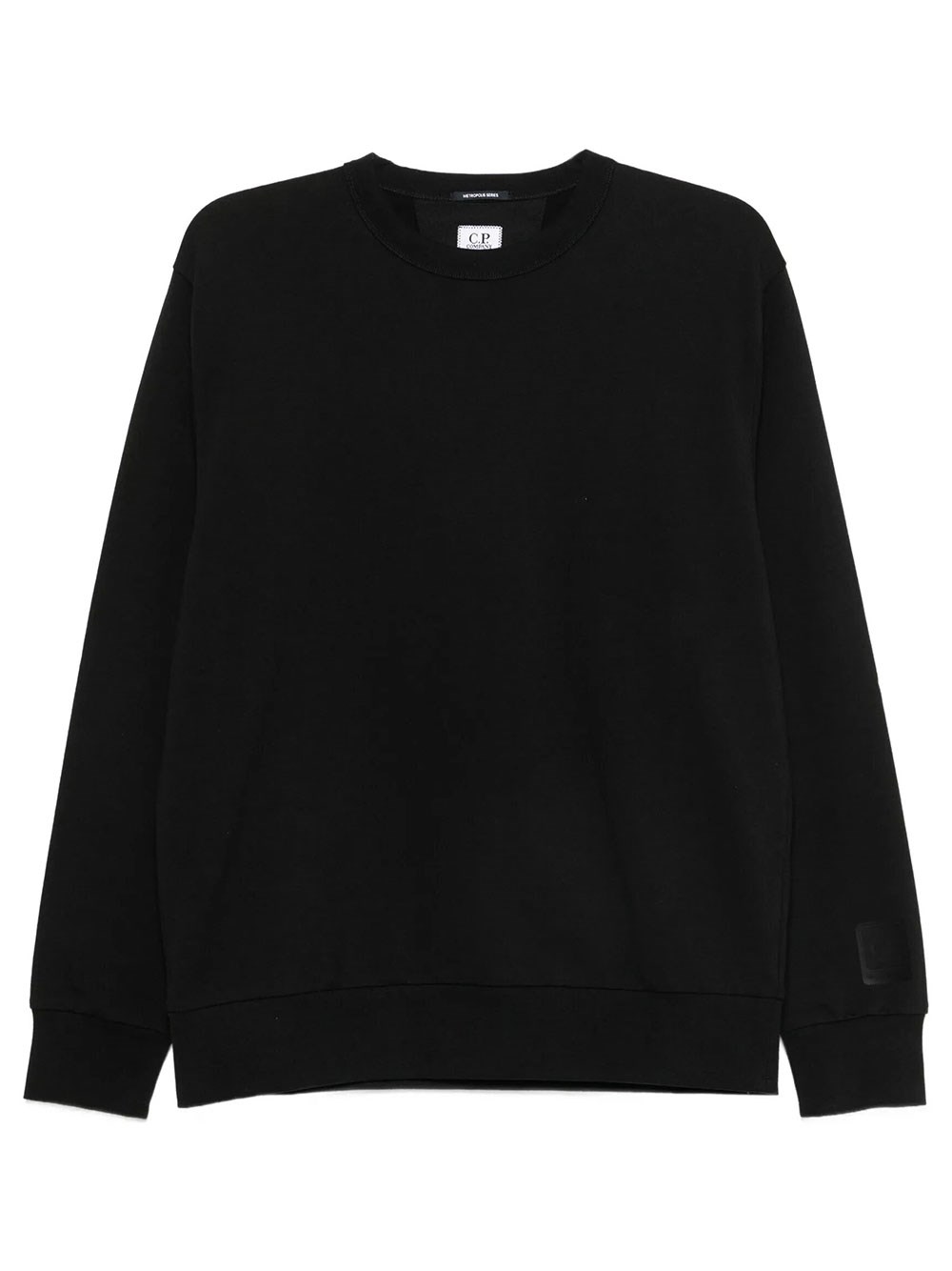 C.p. Company Felpa Girocollo In Cotone In Nero