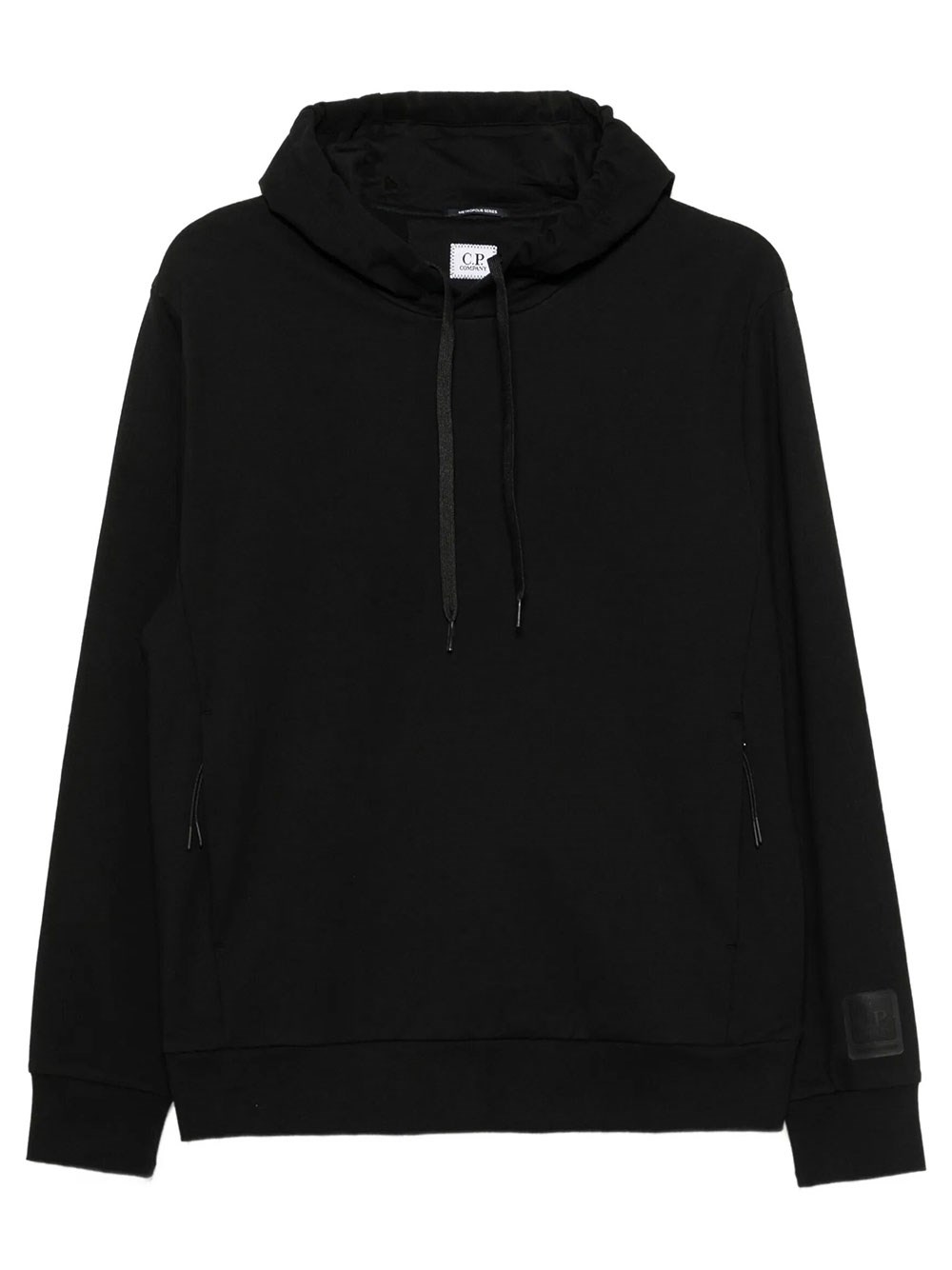 C.p. Company Felpa In Cotone Con Cappuccio In Nero