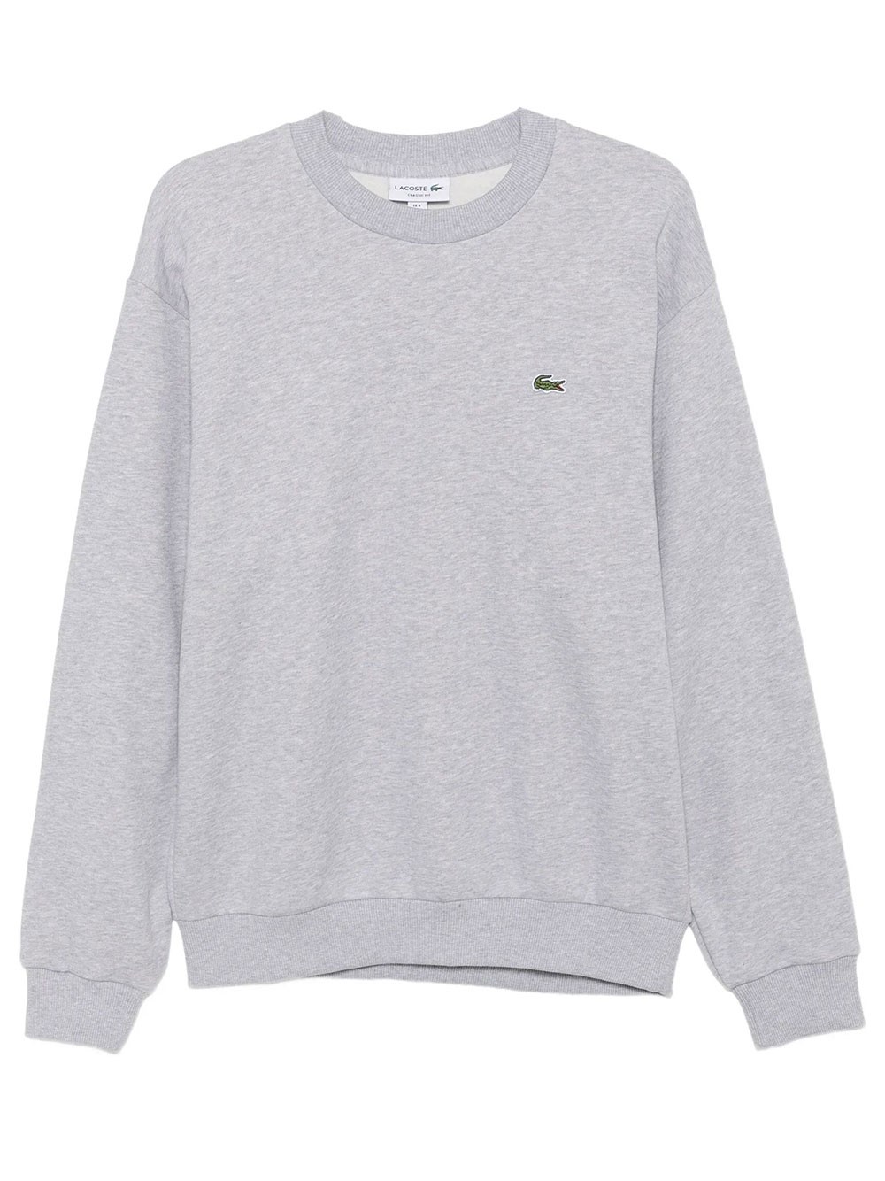 Lacoste Felpa A Girocollo In Cotone In Grigio