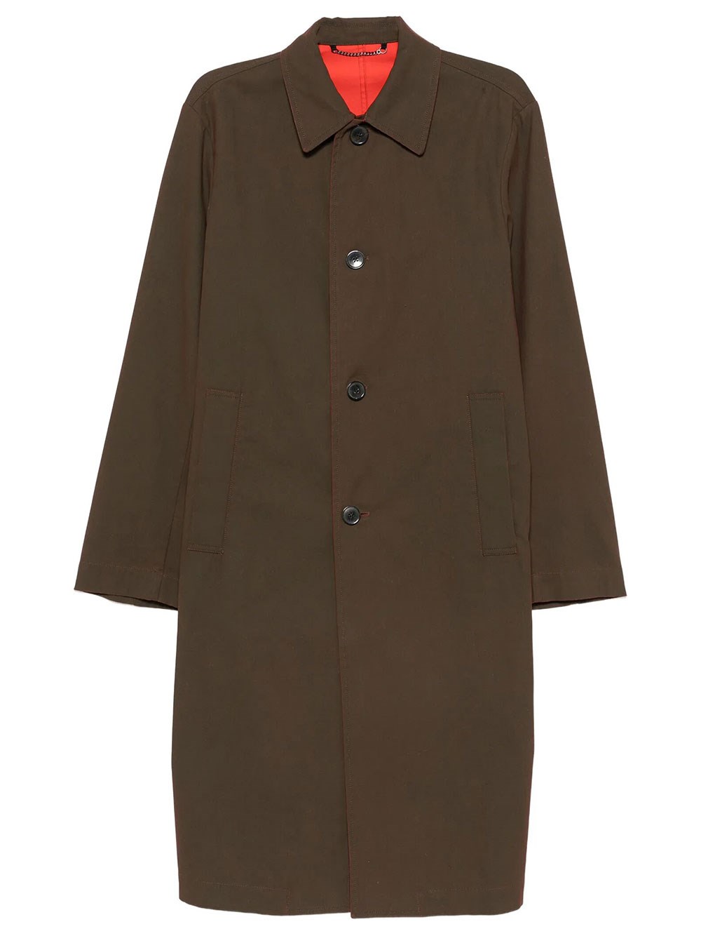 Dries Van Noten Cappotto Rankles In Cotone In Marrone