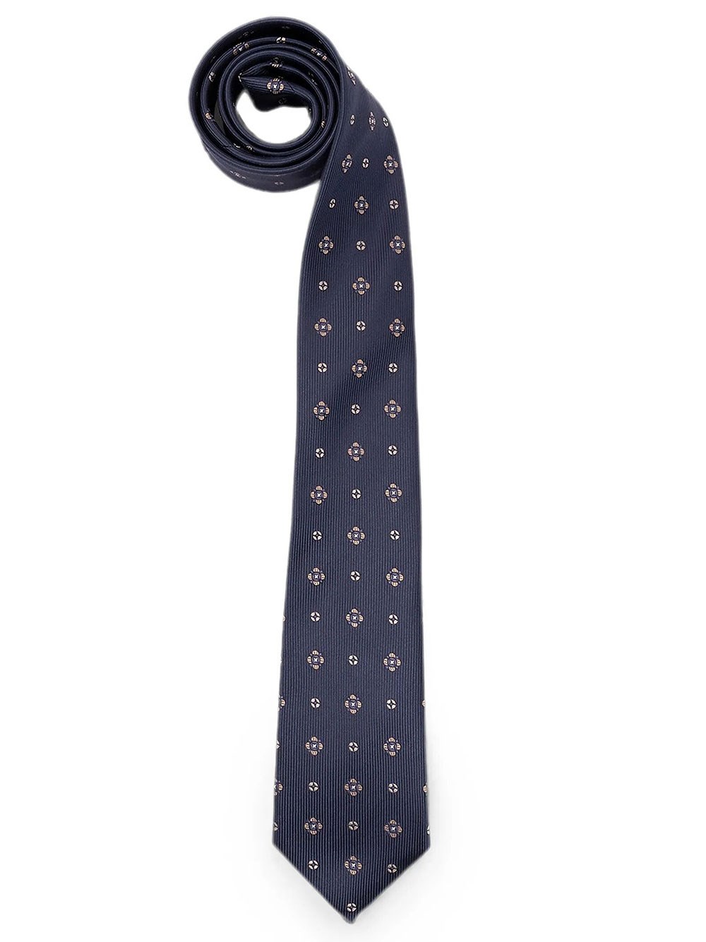 Saint Laurent Cravatta In Jacquard Di Seta In Blu