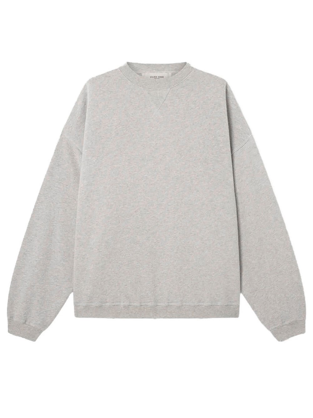 Golden Goose Men's Grey Unisex Gray Melange Cotton Sweatshirt With Logo