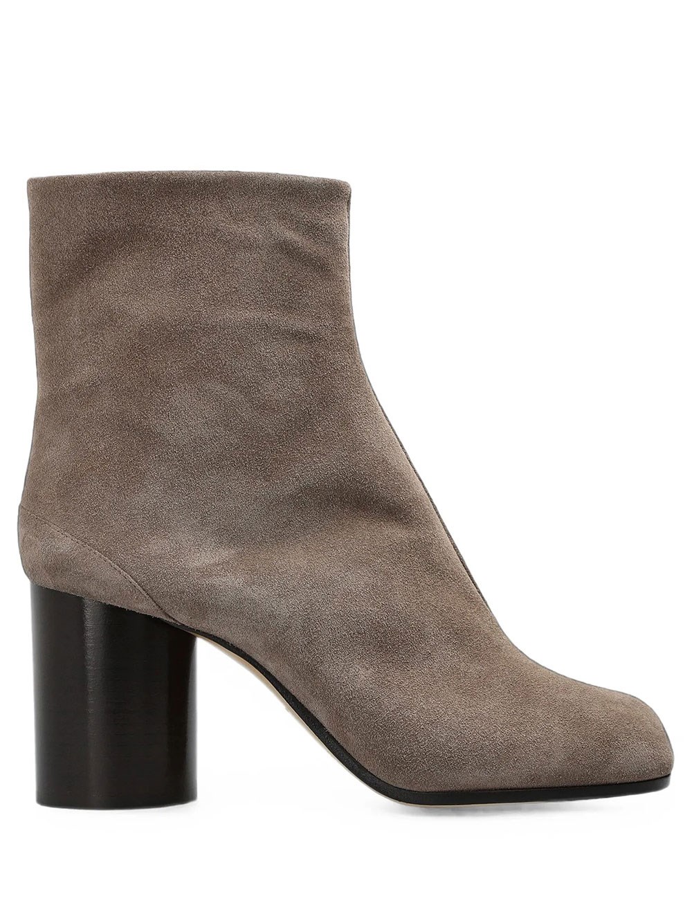 Maison Martin Margiela Women's Grey Tabi 80 Booties In Suede Leather