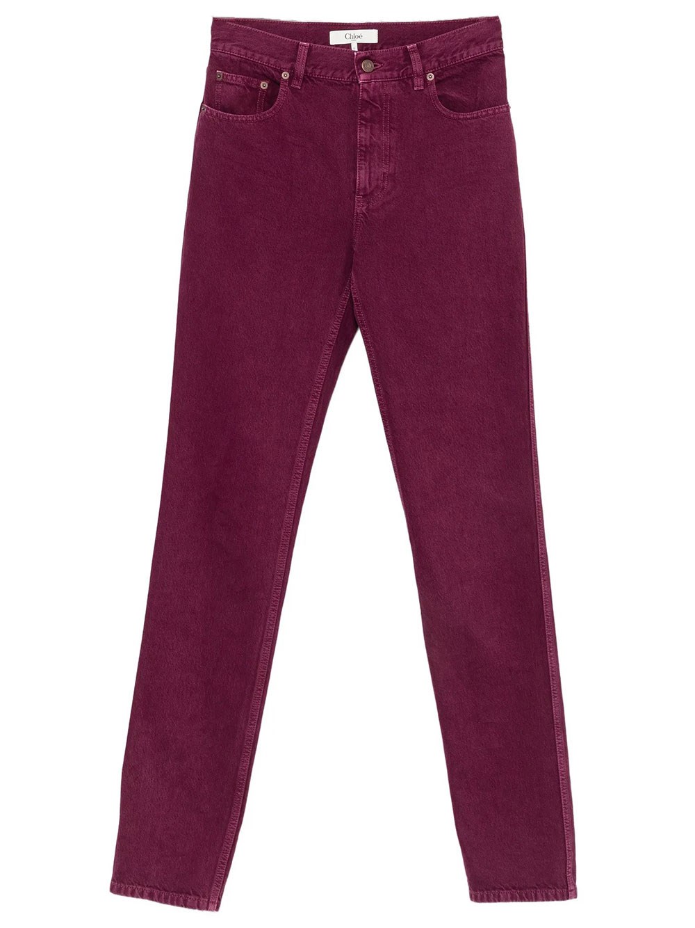 Chloé Women's Pink & Purple Slim Jeans In Denim