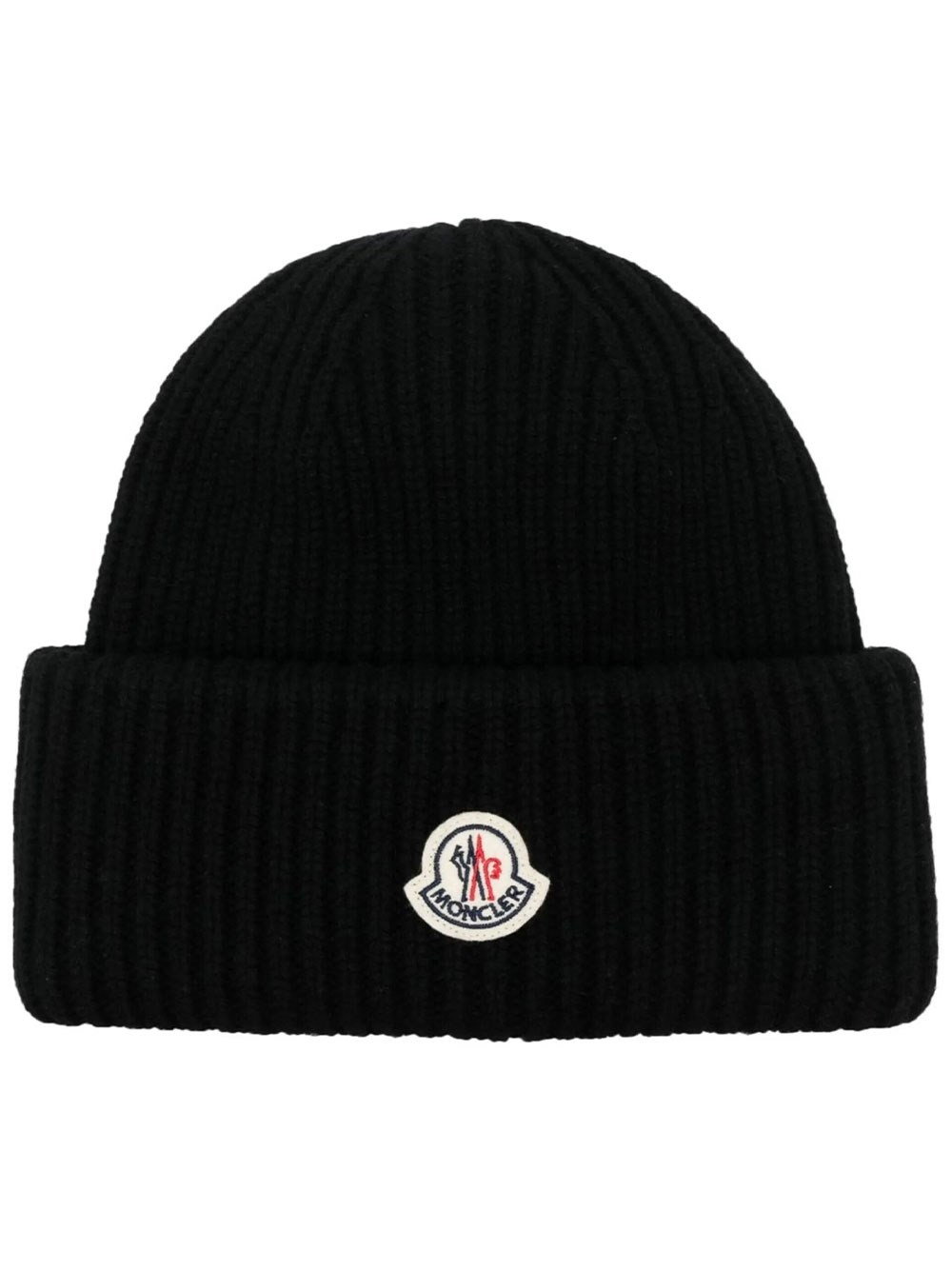 Moncler Men's Black Wool And Cashmere Beanie