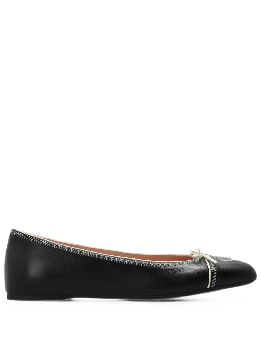 Valentino Garavani Women's Black Vlogo Signature Ballet Flats Wit