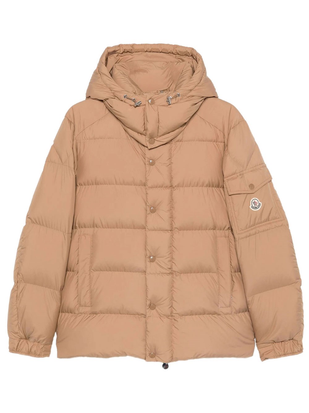 Moncler Women's Brown Short Maya 70 Down Jacket With Hood