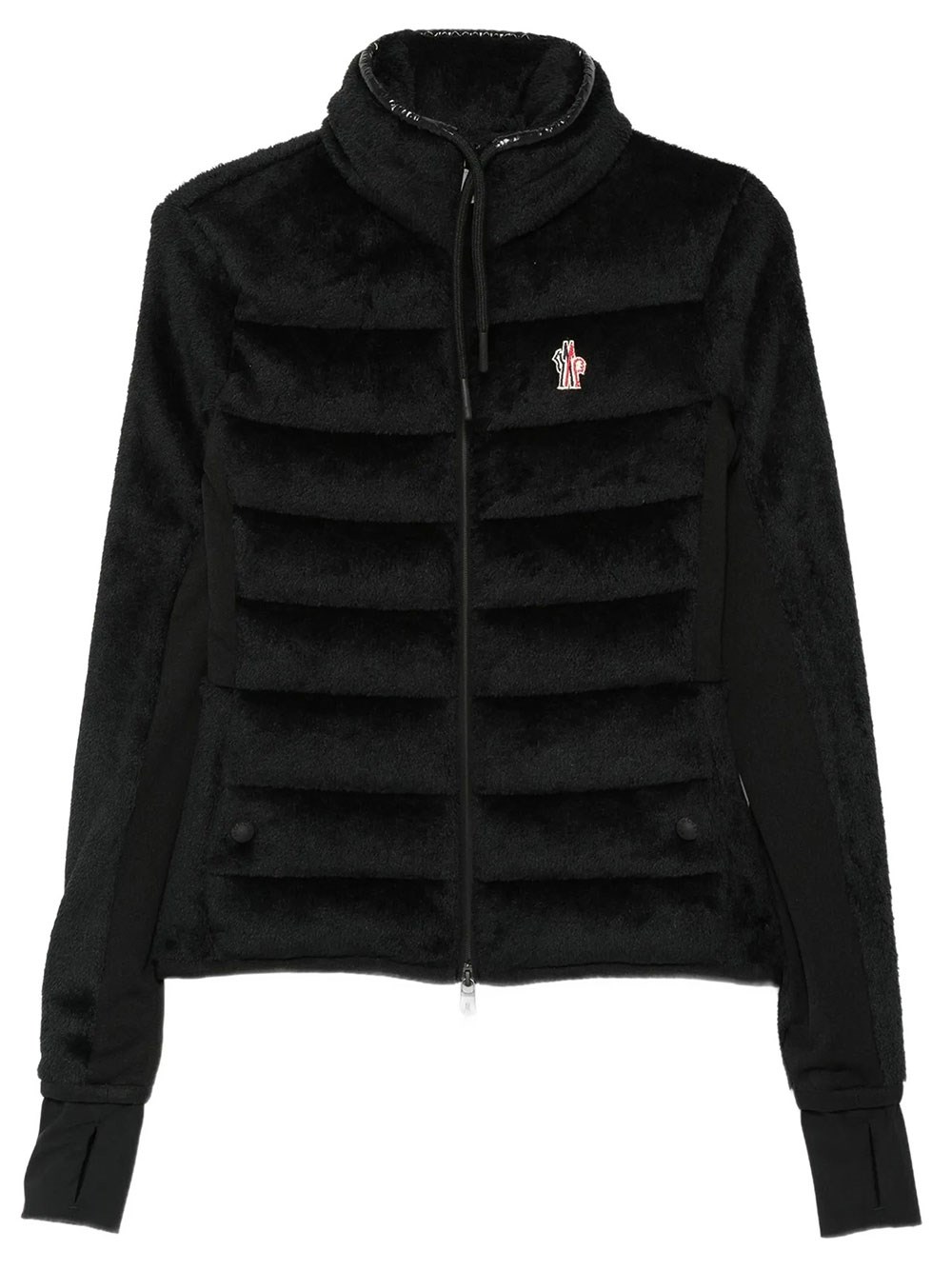 Moncler , Light Jackets, Female, Black, S, Grenoble Zip-Up Cardigan - Image 6