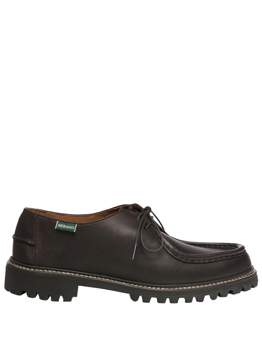 Sebago Men's Brown Derby Opal Lug In Leather