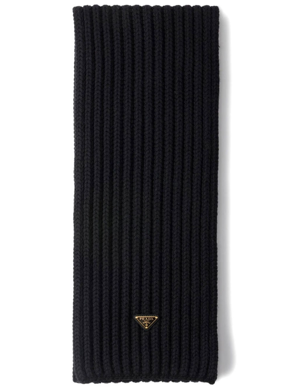 Prada Women's Black Wool Scarf
