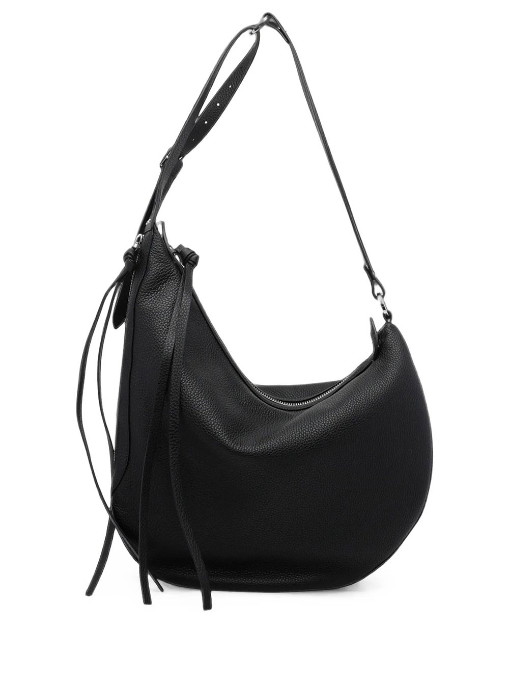 Fendi Men's Black Oyster Large Bag In Roman Leather