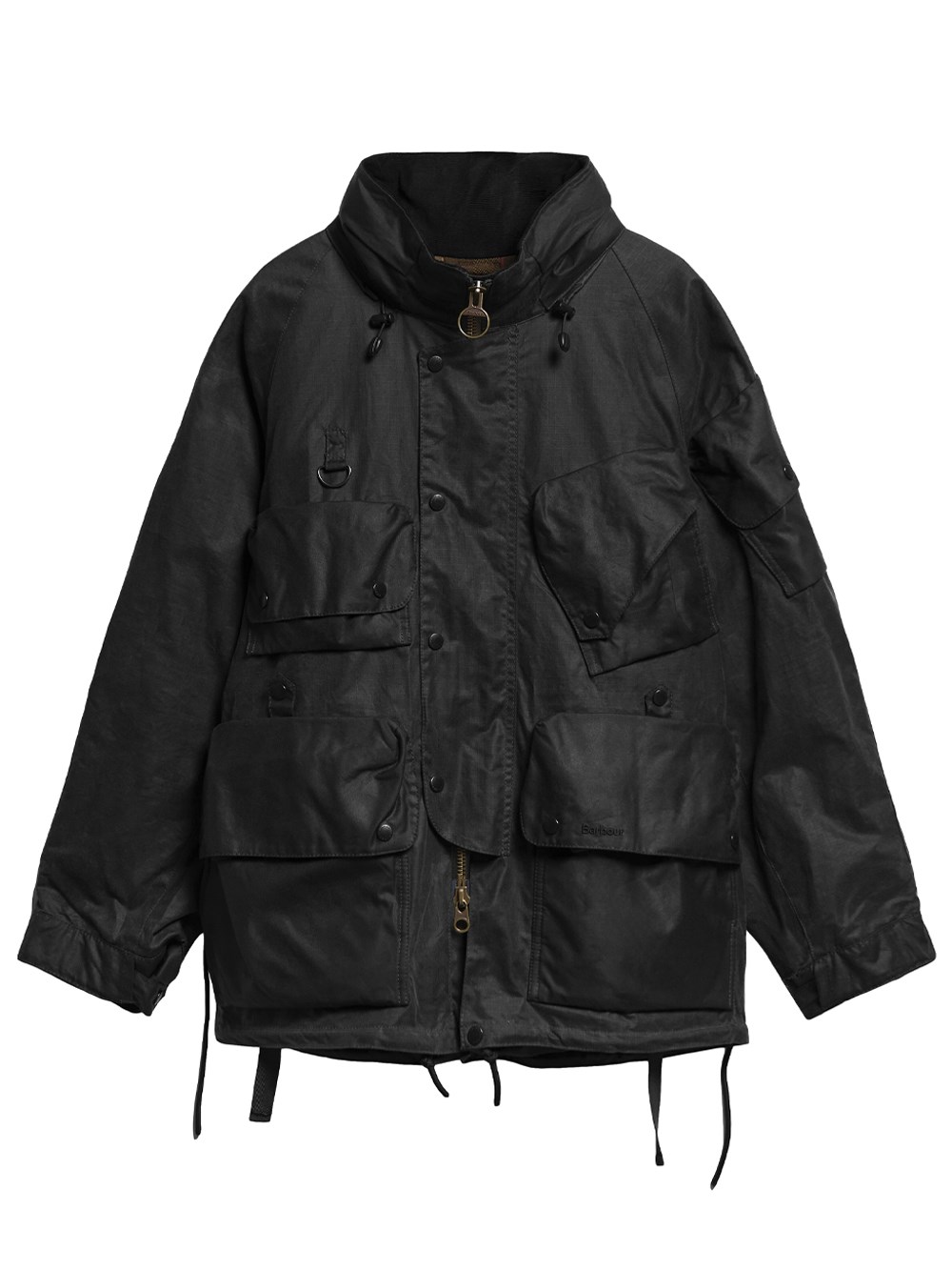 Barbour Men's Black X Norbit: Waxed Ripstop Fabric Jacket