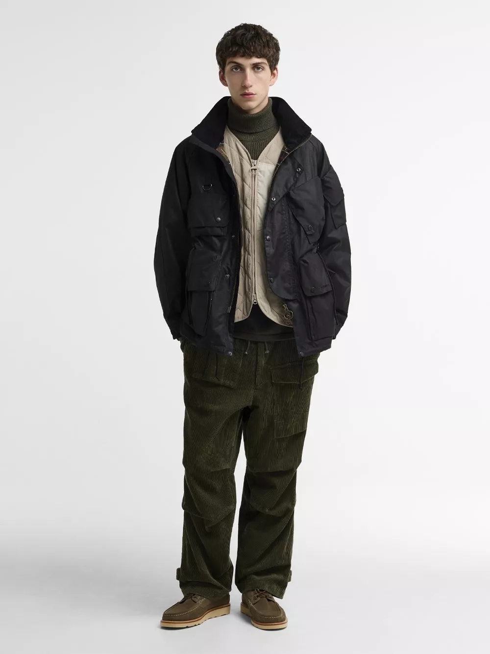 BARBOUR X 노르빗 왁스드 립스톱 패브릭 자켓