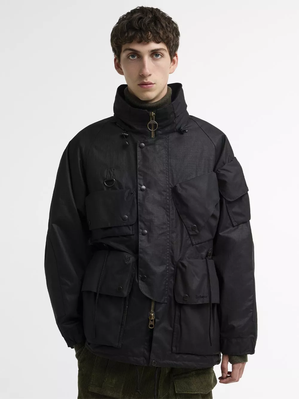 BARBOUR X 노르빗 왁스드 립스톱 패브릭 자켓