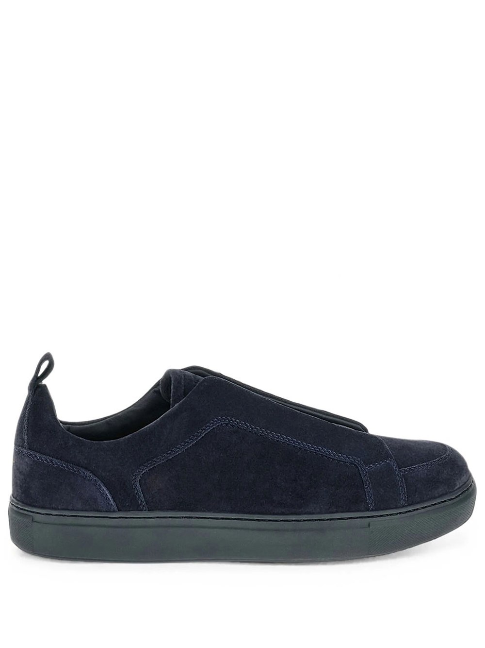 Paul & Shark Men's Blue Suede Slip-On Sneakers