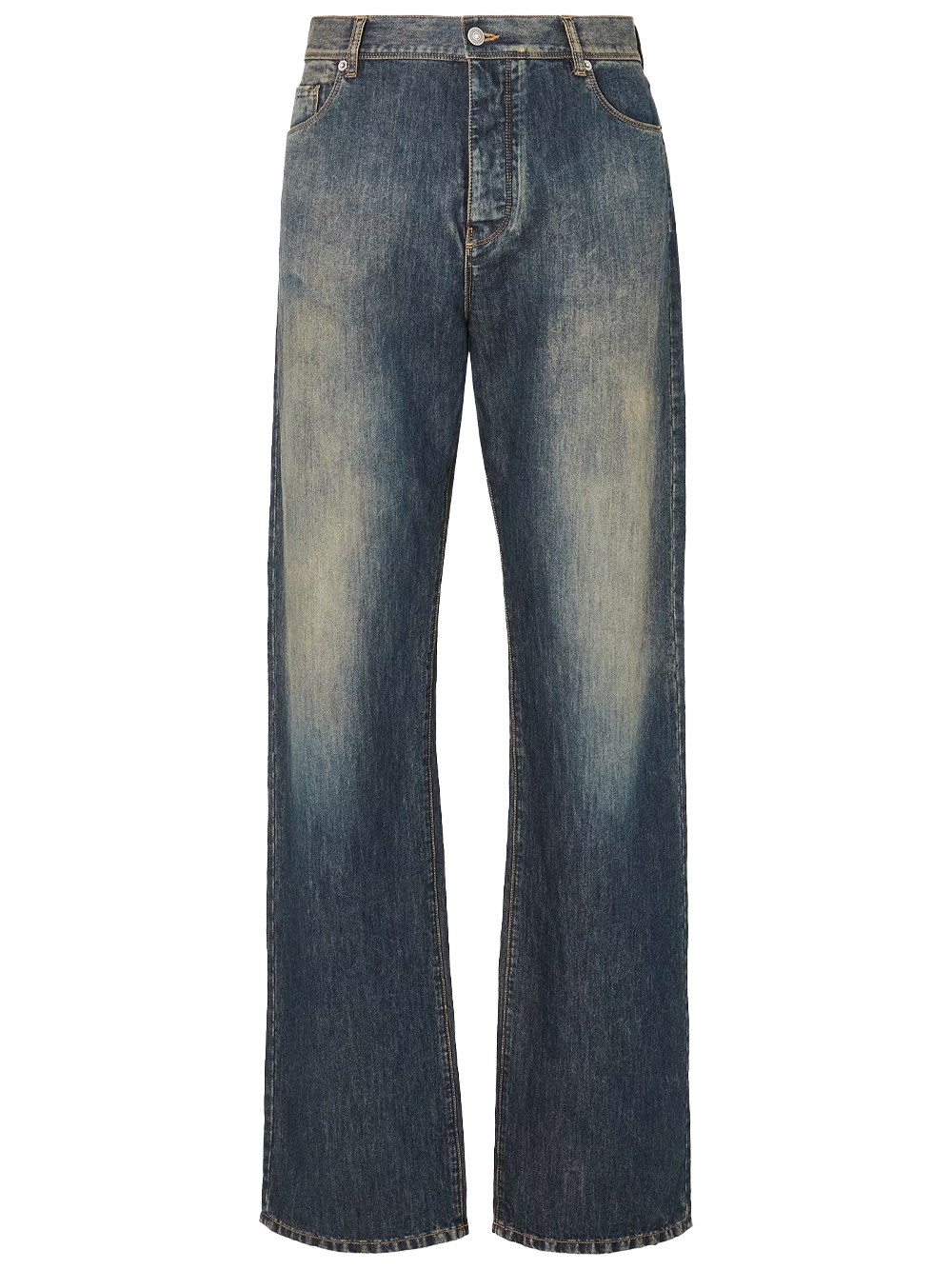 Fendi Long Jeans - Male - Straight Fit Jeans - Blue - W32 - Jeans - Image 2