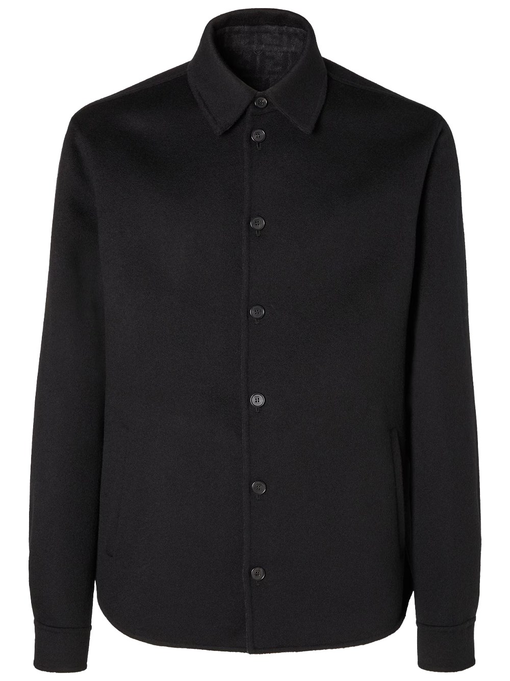 Fendi Men's Black Ff Zucca Wool Blouson
