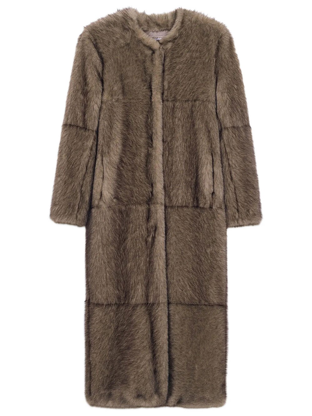 Stand Studio Women's Grey Hilma Faux Fur Coat