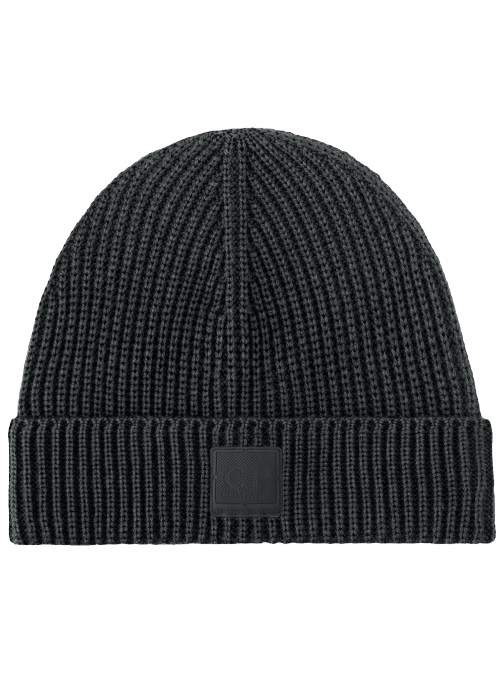 C.p. Company Men's Black Metropolis Series Beanie In Extra-Fine Merino Wool