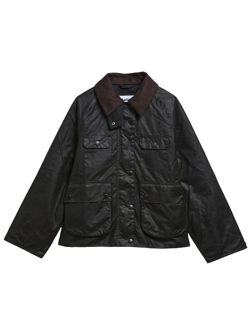 Barbour Women's Green X A.p.c.: Waxed Spey Jacket