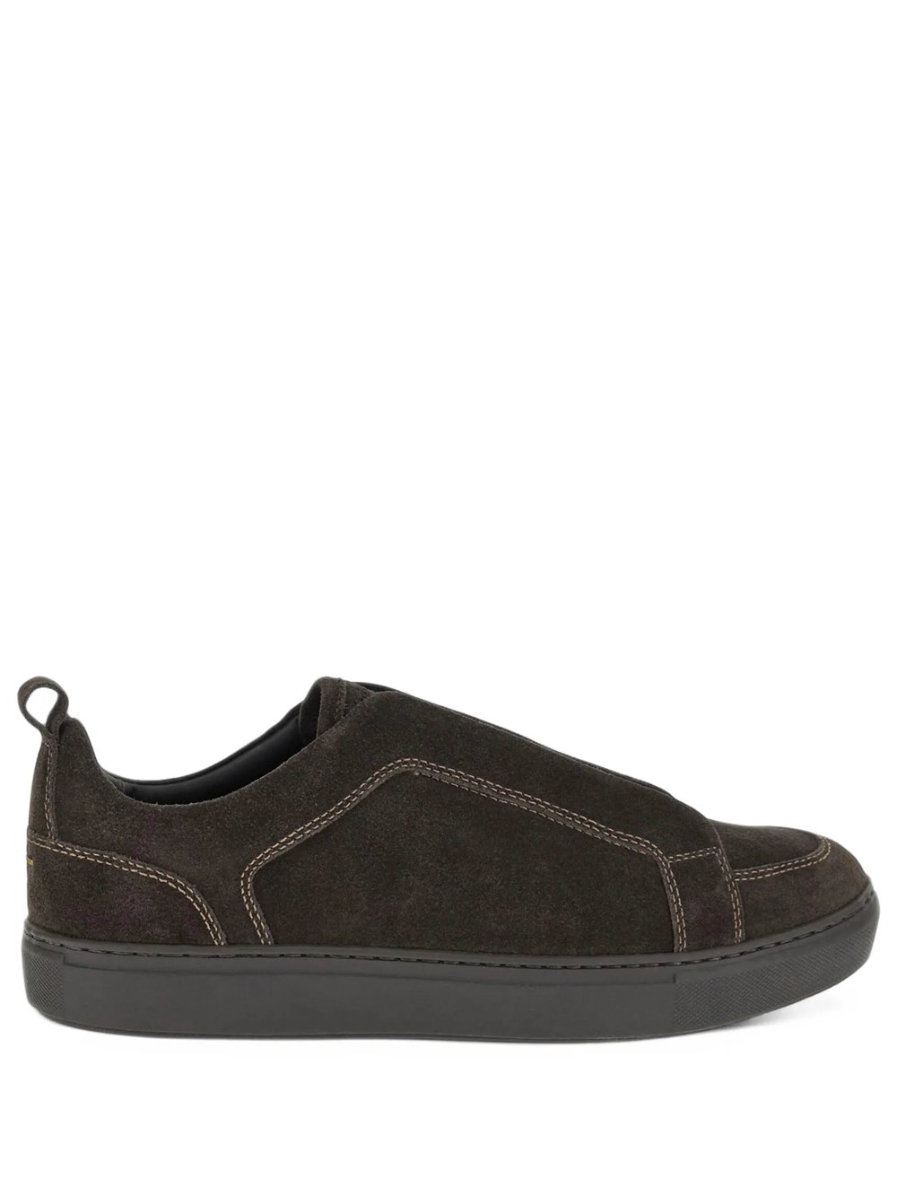 Paul & Shark Men's Brown Suede Slip-On Sneakers