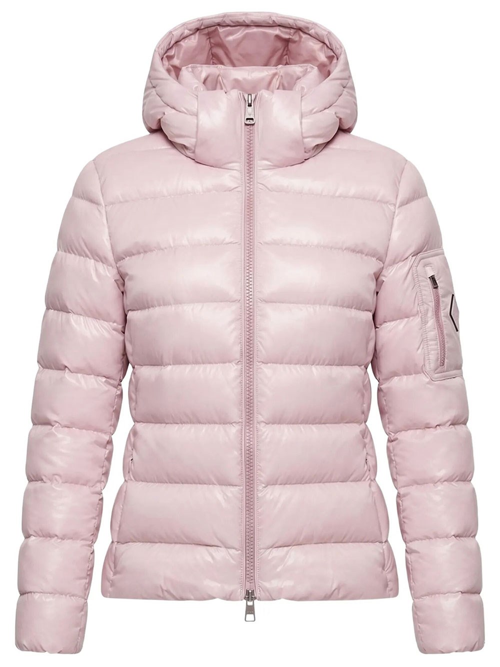 Herno Women's Pink & Purple Polar-Tech Hooded Puffer Jacket With Zip