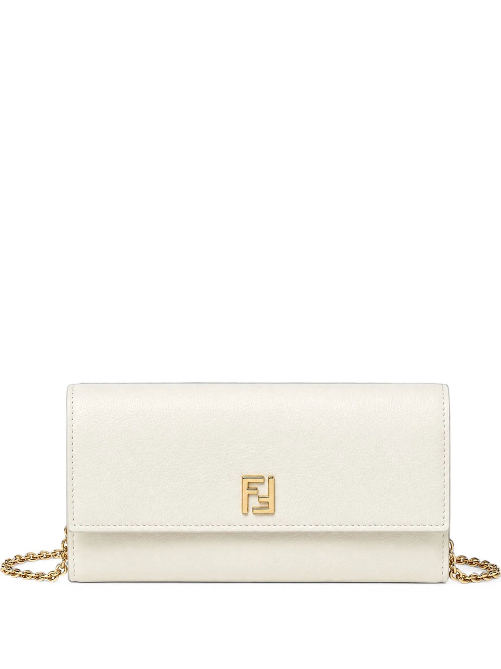 Fendi Women's White Ff Chain Continental Wallet